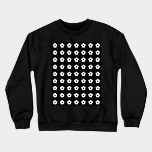 White flowers pattern Crewneck Sweatshirt